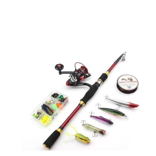 Canne à pêche rétractable 2.1m encombrement réduit pour pêcher partout - 8