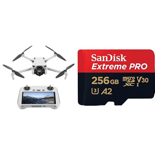 DJI Mini 3 DJI RC Drone + SanDisk Extreme PRO 256GB microSD – 4K Hava Çekim Seti