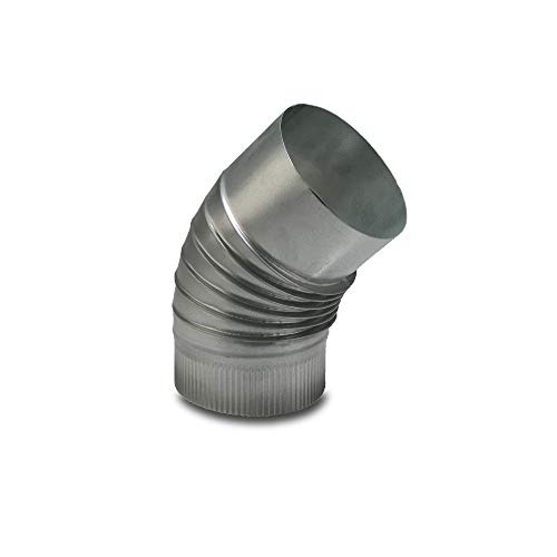 Bend 90° 150 mm codo de ventilación de acero galvanizado para conductos 2