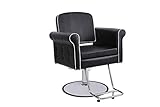 Funnylife Round Base Black Vintage Shampoo Styling Salon Beauty Chair