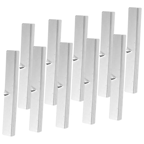 HOMSFOU 10pcs Candle Wick Holders for DIY Candle Making Tealight Wick Centering Tool Stainless Steel Holder Supplies