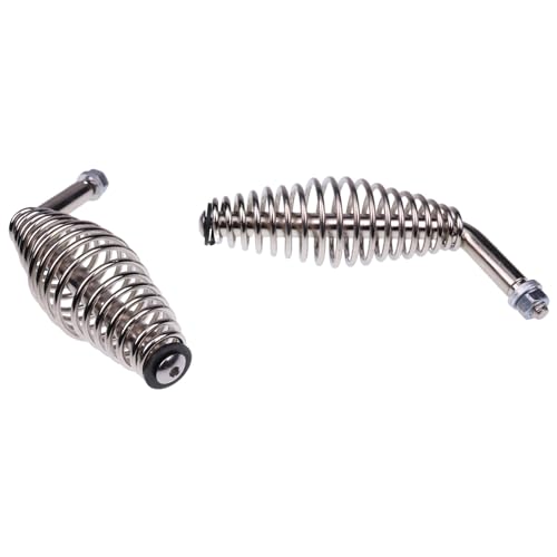 2x manijas de resorte de acero inoxidable 5" para parrillas miniatura 5