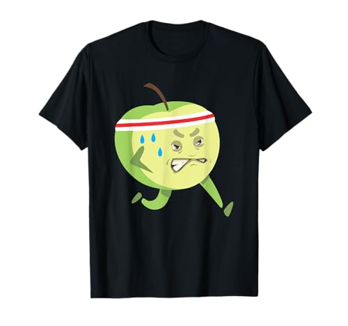 Funny Running Apple Cardio Marathon T-Shirt