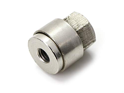 Ijdmtoy (2) Stainless Steel M8 Anti-Theft Security Nuts W/Locking Key Compatible With Led Light Bar, Led Pod Light, Led Worklight Driving Fog Lamp Security Kit #TOP2