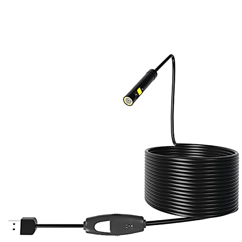 New Landing 8mm Dual Lens 2MP 3in1 USB Endoscope 3Meter for Android and Computer OTG Endoscope Type-C Inspection Borescope Double Camera Otoscope CCTV Camera Otoscope