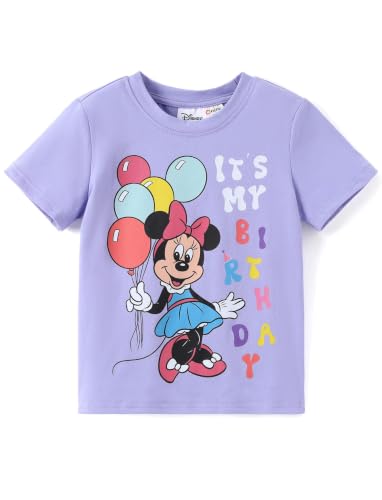 Image of Disney Kids Birthday Shirts 2-9Y, Cute Graphic Tees, Birthday Party Outfit | Disney Officially Licensed, Birthday Girl & Boy T-Shirts, Special Day Outfit, Favorite Character Gift, Soft & Comfortable