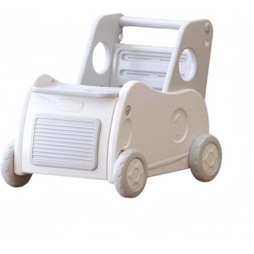 Fiyyuga ベビーウォーカー、手押し車 、 子供用多機能、おもちゃ収納箱 乗用玩具 赤ちゃん キッズワゴン き練習用の車、 つかまり行 、学習のギフト (ホイール,グレー)