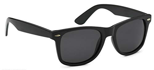 Retro Optix Sunglasses Classic 80’s Vintage Style Design (Black Gloss, Polarized)4