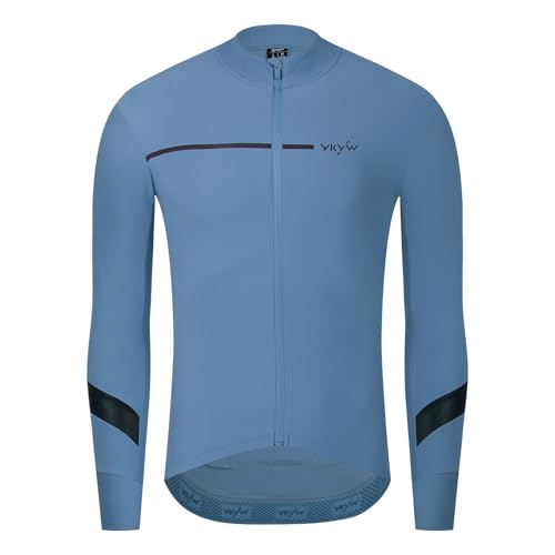 YKYWBIKE Cycling Jackets for Men,Winter Thermal Bike Jacket,Long Sleeve Cycling Jersey men,Cold...