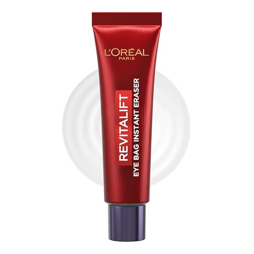 LOréal Paris Revitalift Laser Instant Eye Bag Eraser Clinically proven Results in 15 minutes Dramatic instant tightening & smoothing effect to reduce under-eye bags and wrinkles
