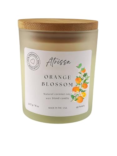 ATRISSA Orange Blossom 8 OZ, Bright, Citrus Floral Scent, Hand