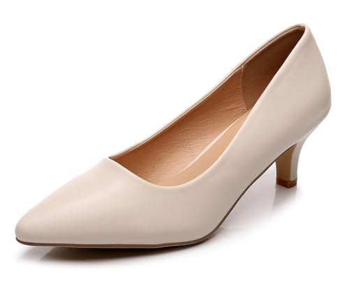 VenusCelia Women's Rokoko Pump Kitten Heel Shoe
