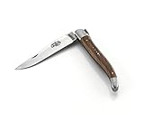 Forge De Laguiole Taschenmesser - 12 cm - Griffschalen Nussbaum - Backen und Klinge 10 cm matt