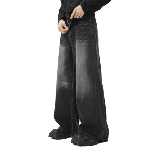 Men's Straight Leg Jeans Baggy Jeans Vintage Jeans Loose Fit Jeans Wide Leg Jeans Bell Bottoms Retro Streetwear2