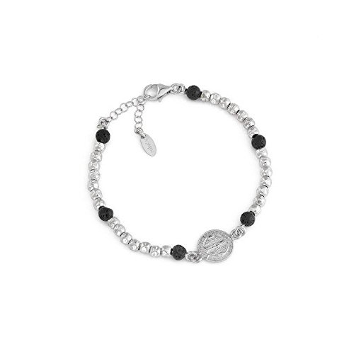 Bracciale San Benedetto AG925 - Pietra Lavica