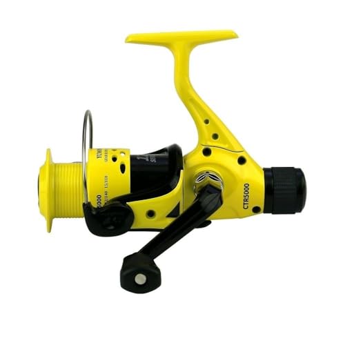 Carrete de Pesca Spinning 12BB Cuerpo Metálico para Agua Salada y Dulce con Relación de Engranaje 5.5:1, Varios Tamaños para Bass y Trucha miniatura 3
