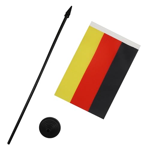AZ FLAG - Tischflagge Deutschland - 15x10 cm - Deutsche Tischfahne 10 x 15 Cm - Flaggen