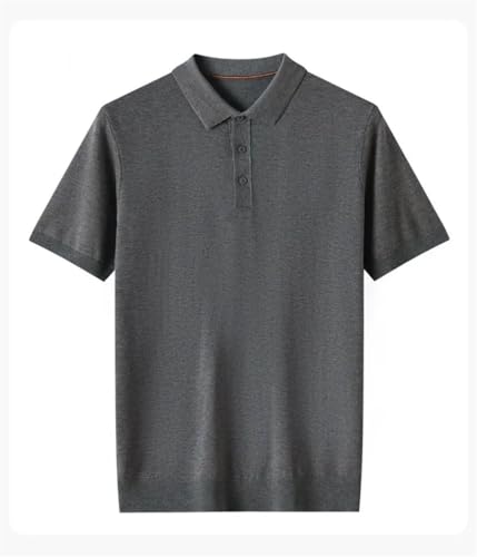 Mens Short Sleeve Pullover Sweater Slim Fit Thin Casual Business Solid Color Sweater Tops3