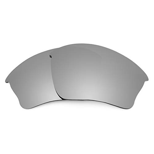 Revant Replacement Lenses for Oakley Half Jacket XLJ Sunglasses - Standard Polarized Mirrored Titanium