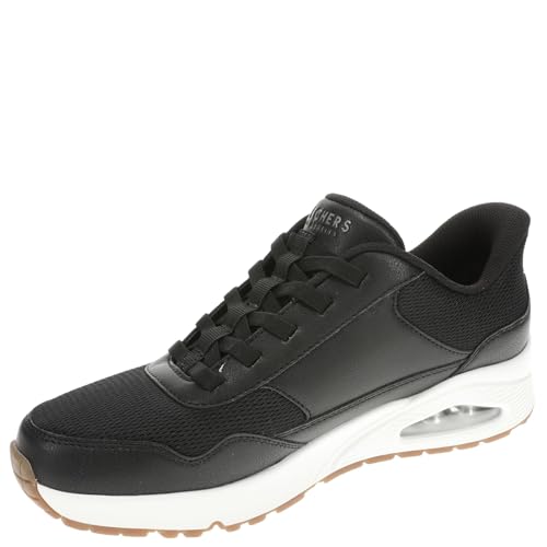 Skechers Men's Hands-Free Slip-ins Uno Banksia Sneaker, Noir, 43 EU