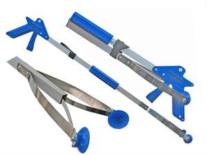 ArcMate 32" EZ Reacher Standard - Collapsible Grabber Reacher with 5 lb. Pickup Capacity, 4.5" Wide Fingers, Aluminum, Heat Resistant Silicone Tips - Grabber Tool for Elderly, Post Op, Accessibility