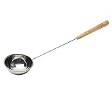 Fassungsvermögen ca. 200 ml WEIGAND® Saunakelle aus EDELSTAHL mit Holzgriff ca. 48 cm lang I Liegt gut in der Hand und ist stabil gebaut I Sauna I Kelle I Schöpflöffel I Saunazubehör I Zubehör I Edelstahlkelle
