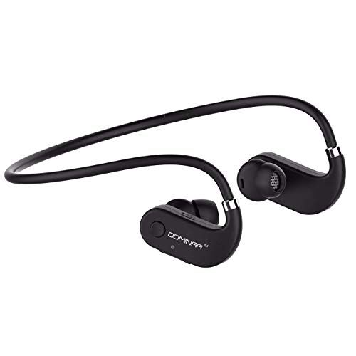 (Refurbished) DOMINAR D-07 Wireless In-Ear Bluetooth 4.1 Hands Free Headset with Mic(Black)
