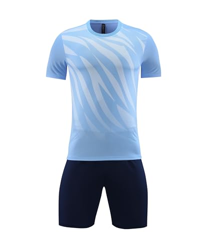 Image of M2C Kids Soccer Jersey Set Athletic Team Uniform Shirt and Shorts