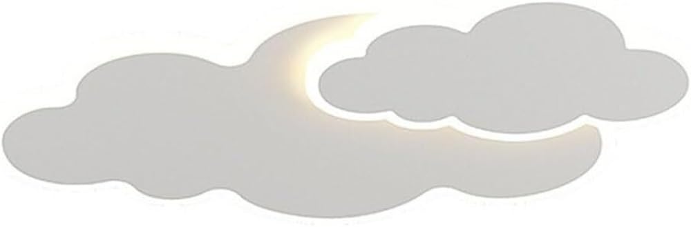 LYOUAE Mid Century Acrylic Ceiling Light Fixtur Cartoon Cloud Ceiling Lamp