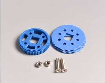 Replacement Part For 1Set Driven Pulley Set MXL Square Hole Gear 96T/64T Plastic Motor Gearwheel Gearbox DIY Spare Parts For RC Car Boat Model - (Color: 64T)