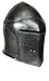 Medieval Armour Medieval Barbuta Black Helmet Knights Templar Crusader Armor Helmet