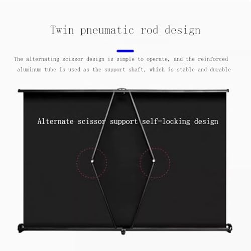 Pantalla portátil plegable para proyector 30 pulgadas 4:3 miniatura 2