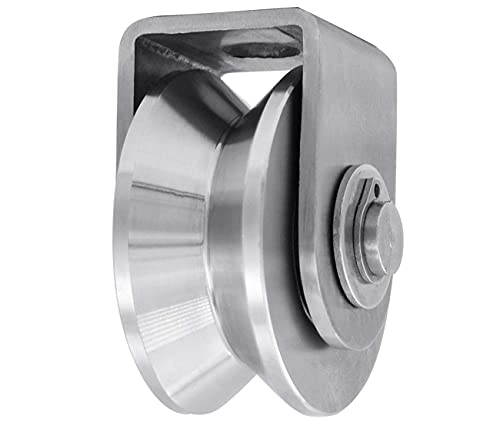 image for Penkwiio Pulley Wheel with 2 Bearing, Shoulder Pulley Cable Pully Bloc