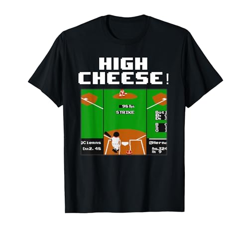 High Cheese RBI Baseball T-Shirt, Men, Black, X-Large