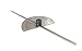 Stainless Steel Protractor 0-180 degrees (Degree Protractor cum Depth)
