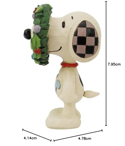 Snoopy Miniature Couronne Peanuts Jim Shore Idée Cadeau Noël - 6