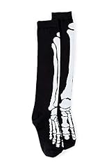 Knee High - Black Skeleton Socks