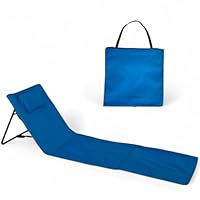 Pincho Esterilla de Playa Plegable con Respaldo Ajustable – Tumbona Portátil Ligera para Camping, Jardín y Piscina – Alfombra de Playa con Respaldo Ergonómico y Fácil Transporte (Turquesa X 1 CRF)