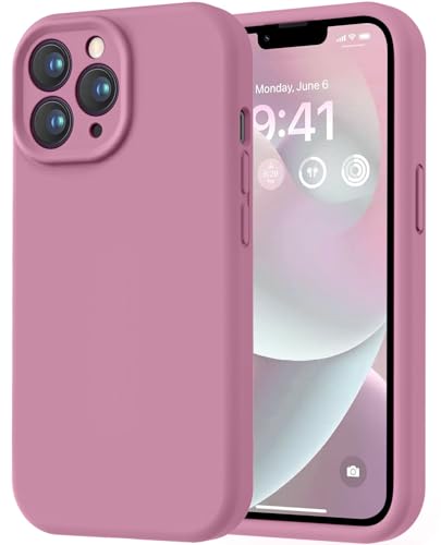 Image of LOVE 3000 Designed for iPhone 13 Pro Max Case, Premium Silicone with [Soft Anti-Scratch Microfiber Lining] Shockproof Protective Phone Case for Men Women Girls 6.7 inch, Lavender Purple