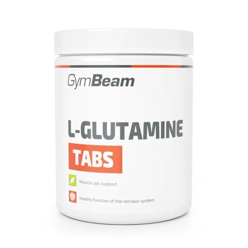 GymBeam L-Glutamin (Kapseln) - L Glutamin-Kapseln für Ausdauer- und Kraftsportler, vegane Nahrungsergänzung, unterstützt Muskelaufbau und Regeneration, funktionelles Supplement, 300 tabs