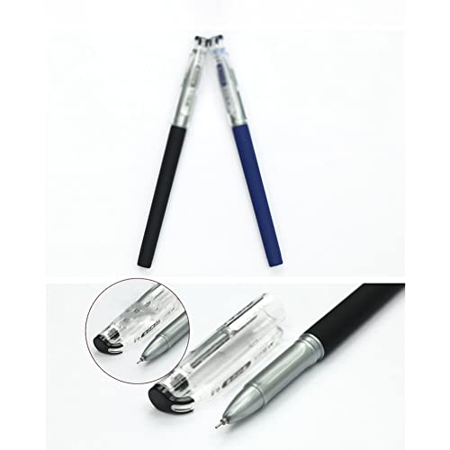 Bolígrafos de gel negro, punta fina 0.4mm, pack x12 miniatura 3