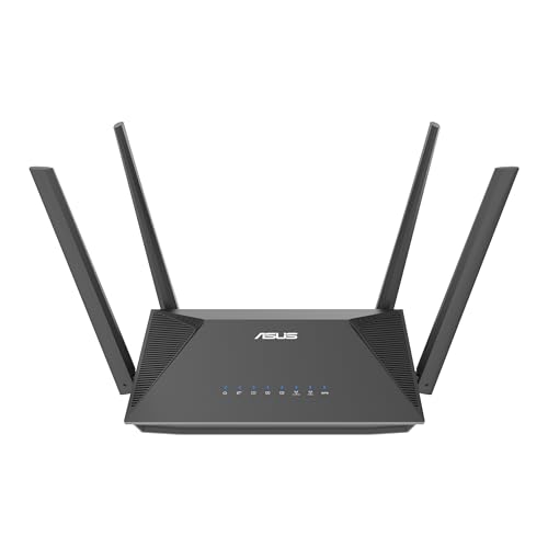 RT-AX52 Pro (AX3000), Router Estensibile Dual Band WiFi 6, Dotato di Instant Guard e dei Parental Control, VPN Integrata, Compatibile con AiMesh, Adatto per Gaming e Streaming, Smart Home, Nero