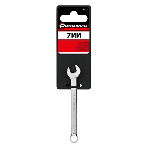 Image of Powerbuilt 644111 Metric Mirror Polished 7mm Combination Wrench