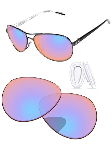 Image of Replacement Lenses & Nosepads for Oakley Feedback OO4079 59mm Sunglass - Precision Fit, UV Block & Impact Resistant