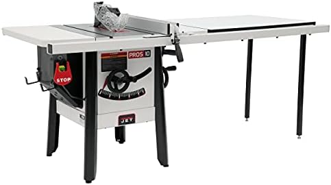 JET ProShop II 10-Inch Table Saw, 52-Inch Rip, Steel Wings, 1-3/4 HP, 120V 1Ph (JPS-10)