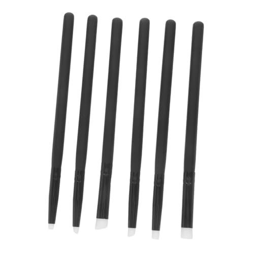 Sewroro 6 Piezas Pinceles Mini para Detallada Cabezal Plano y Resistentes y Portátiles para Modelismo Manualidades y Proyectos Artísticos