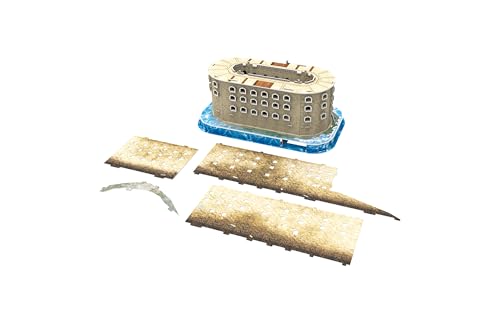 Megableu Puzzle 3D FORT BOYARD Puzzle Monument dès Maquette Sans Outils ni Colle Réplique du Célèbre Fort Boyard français Activité Manuelle en Famille 125 Pièces 32x18x17cm - vue 3