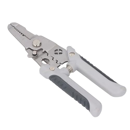 ViaGasaFamido Mehrzweck-Elektrikerwerkzeug mit Präziser Spannungskontrolle, Abisolierzange, Crimpzange für 10–22 AWG, Professionelle Elektrikerzange Zum Crimpen, Wickeln, Abisolieren, Schneiden