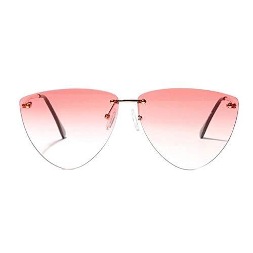 Lunettes de soleil oeil de chat sans cadre Miwaimao avec verres transparents anti-UV