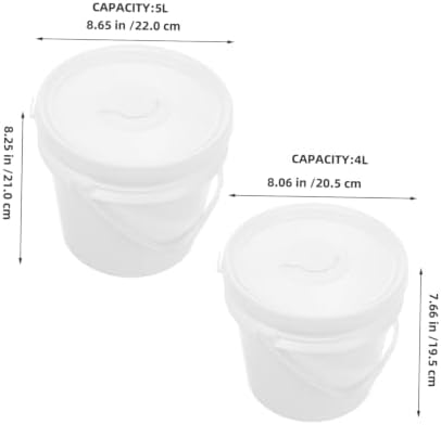 UKCOCO 2pcs Plastic Wipes Storage Container for Car and Camping, 4l and 5l Capacity Wet Tissue Holder with Lid, Portable Dispenser that Keeps Wipes Fresh and Moist for Travel and Bathroom - 1